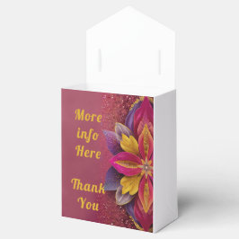 Elegant Blommigt Bröllop Presentaskar