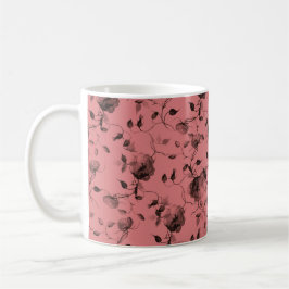 Elegant Blommigt Ceramic Gift Kaffemugg