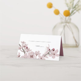 Elegant Blommigt Cherry Blommar Bröllop Place Card Placeringskort