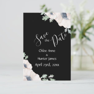 Elegant Blommigt Chic - modern enkel Spara Datumet