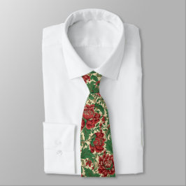 Elegant Blommigt Chintz Helgdag jul Färg Slips