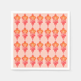 Elegant Blommigt Damask Chic Napkins Pappersservett