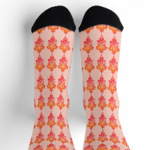 Elegant Blommigt Damask Chic Socks