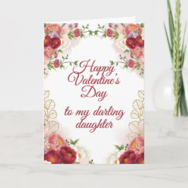 Elegant Blommigt Dotter Helgkort