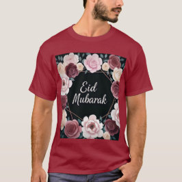 Elegant Blommigt Eid Mubarak Manar Tshirt T Shirt