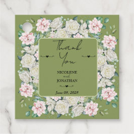 Elegant Blommigt Embrace Bröllop Gåvor Etiketter