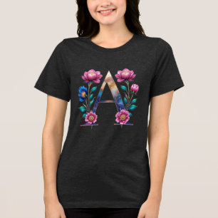 Elegant Blommigt ett första T-Shirt för henne