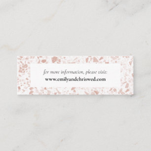 Elegant Blommigt Eucalyptus Bröllop Mini Visitkort
