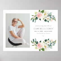 Elegant  Blommigt Firande i livets begravning