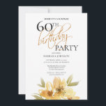Elegant Blommigt för mjuk Gult Surprise 60:e födel Inbjudningar<br><div class="desc">Elegant Soft Gult Blommigt Surprise 60:e födelsedagsinbjudan Den här inbjudan har en elegans som är perfekt för ditt speciella evenemang. Den här designen har mjuk gula blommor- och anpassningsbar-typografi på en skarp vit bakgrund. Lägg till informationen för att slutföra sökningen.</div>