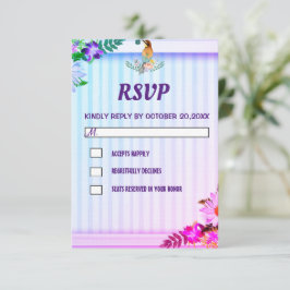 Elegant Blommigt för övertoning Ram OSA Kort