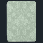 Elegant-Blommigt för romsk Chic-, Grönt iPad Air Skydd<br><div class="desc">vintage-elegant-inspirerad blommigt-dämpare som har monokrom grönt med chic,  ljus på mörk,  bladblommor och scrollsar av känslig lacy rosett band. Mönster är sömlöst och kan byggas upp eller ned.</div>