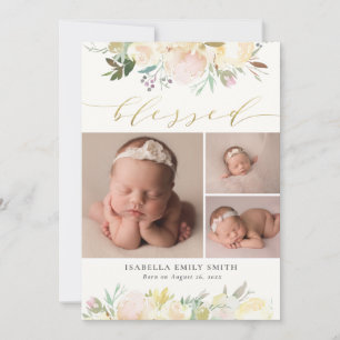 Elegant Blommigt för vattenfärg, kalligrafi, föde Meddelande