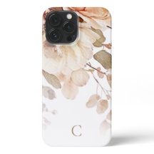 Elegant Blommigt för vattenfärg Monogram