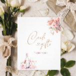 Elegant blommigt för vattenfärgen Petals och Prose Fototryck<br><div class="desc">Elegant blommigt för vattenfärgen Petals och Proseccos Rosa  möhippa</div>