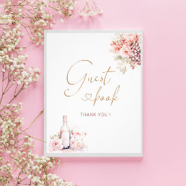 Elegant blommigt för vattenfärgen Petals och Prose Fototryck