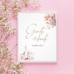 Elegant blommigt för vattenfärgen Petals och Prose Fototryck