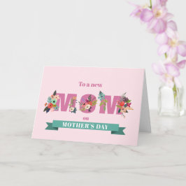 Elegant Blommigt första Mors dag-kort Kort