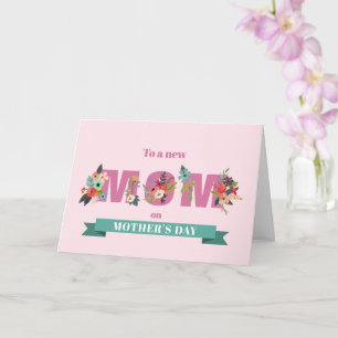 Elegant Blommigt första Mors dag-kort Kort