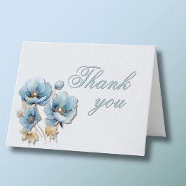 Elegant Blommigt Foto vilket år som helst Tack Kort