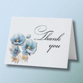 Elegant Blommigt Foto vilket år som helst Tack Kort