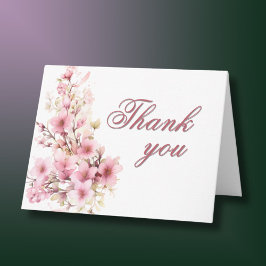 Elegant Blommigt Foto vilket år som helst Tack Kort