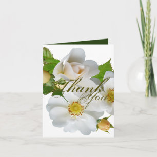 Elegant Blommigt Fullt Bloom Bridesmaid Tack Anteckningskort