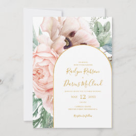 Elegant Blommigt Garden | AVSLAPPNAD BRÖLLOP Inbjudningar