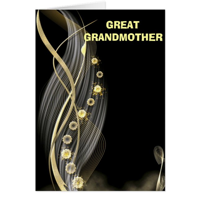 Elegant Blommigt Garden Hälsningskort (Framsidan)