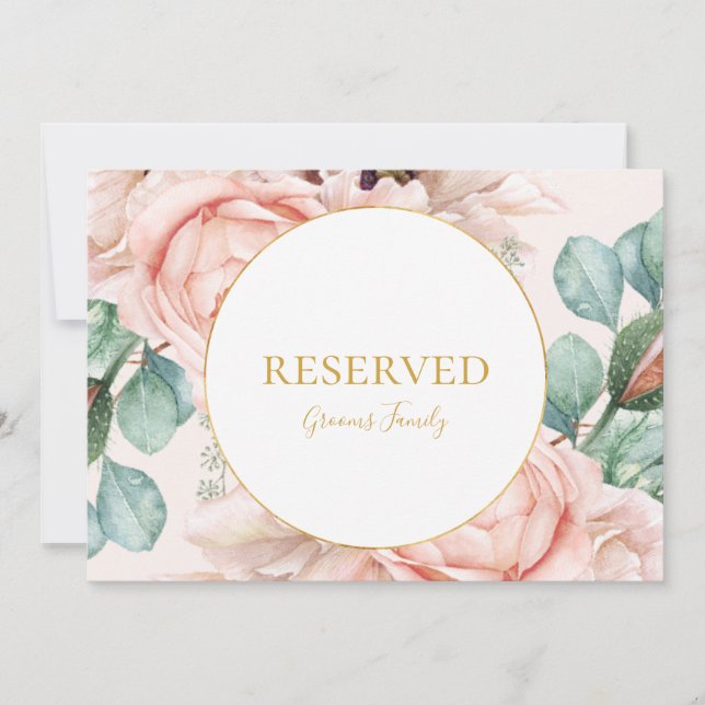 Elegant  Blommigt Garden | Reserverat monteringssk (Framsida)