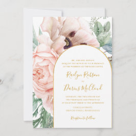 Elegant Blommigt Garden | Traditionell Bröllop Inbjudningar