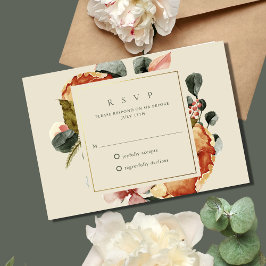 Elegant Blommigt Garden Wedding Wedding OSA Kort