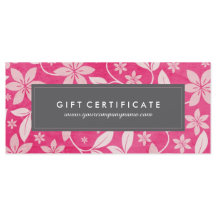 Elegant Blommigt Gift-certifikat