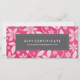 Elegant Blommigt Gift-certifikat