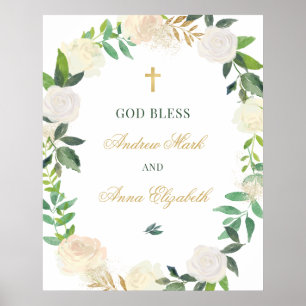 Elegant Blommigt Greenery Wandey Anpassningsbar Vä Poster