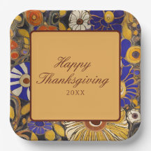 Elegant Blommigt Happy thanksgiving