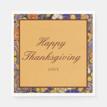 Elegant Blommigt Happy thanksgiving