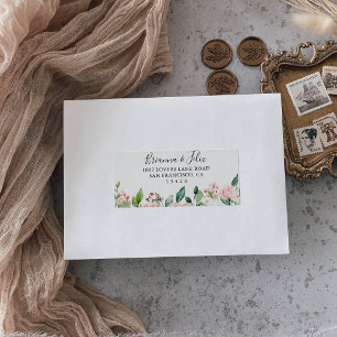 Elegant Blommigt hösten Bröllop OSA Adress Adressetikett