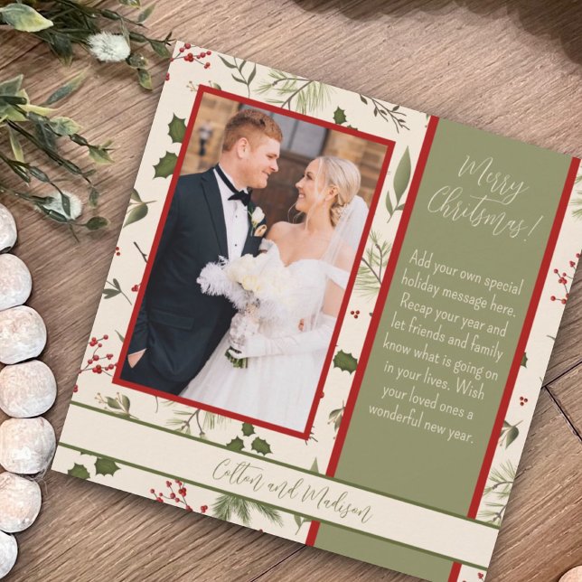 Elegant Blommigt - julleskort för inspiration till Inbjudningar (Skapare uppladdad)