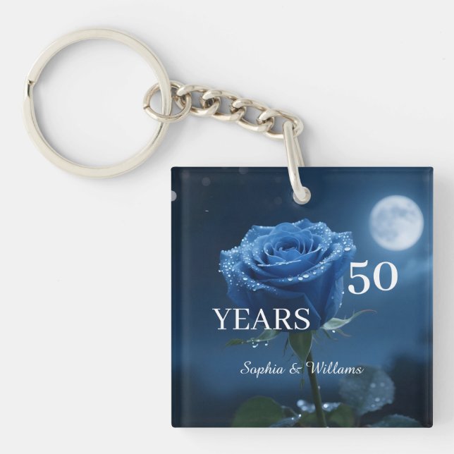 Elegant Blommigt Keepsak - Romantic Blue Ro Gift (Framsidan)