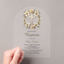 Elegant Blommigt Kor Kön Neutral Baptism Neutral B