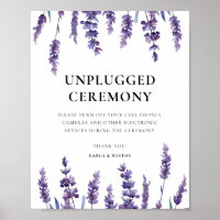 Elegant blommigt lavender Opluggad ceremoni i bröl