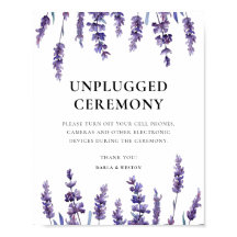 Elegant blommigt lavender Opluggad ceremoni i bröl
