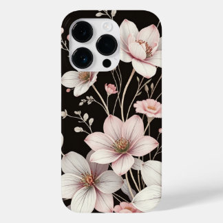 Elegant Blommigt Line Art Phone Case