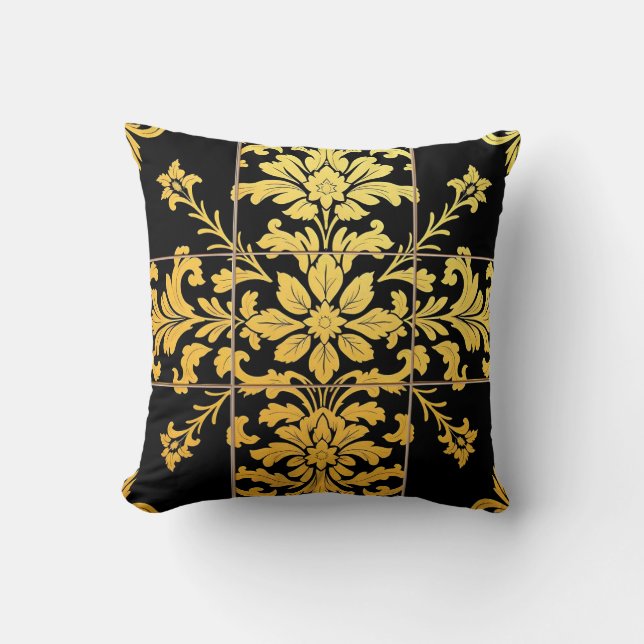 Elegant Blommigt Luxury Trendig Collection Kudde (Framsida)