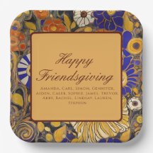 Elegant Blommigt Lycklig Friendsgiving