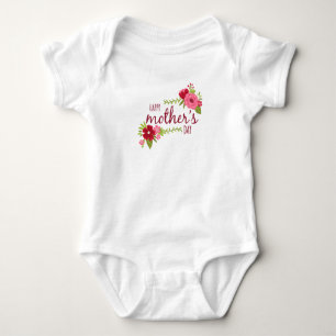 Elegant Blommigt Lycklig Mors dag Kostym T Shirt