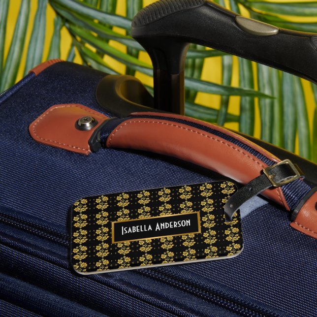 Elegant Blommigt lyx Modern samling Bagagebricka (Framsida Insitu 3)