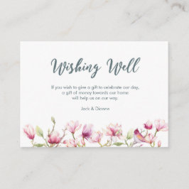 Elegant blommigt magnolia vill ha ett bra kort