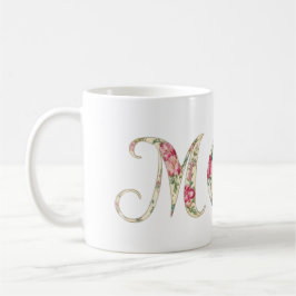 Elegant Blommigt MAMMA Design - Mors dag Gift Kaffemugg